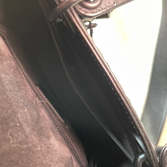 Small Lady Dior Black Diamond Cannage Top Handle Bag - Picture 14 of 16